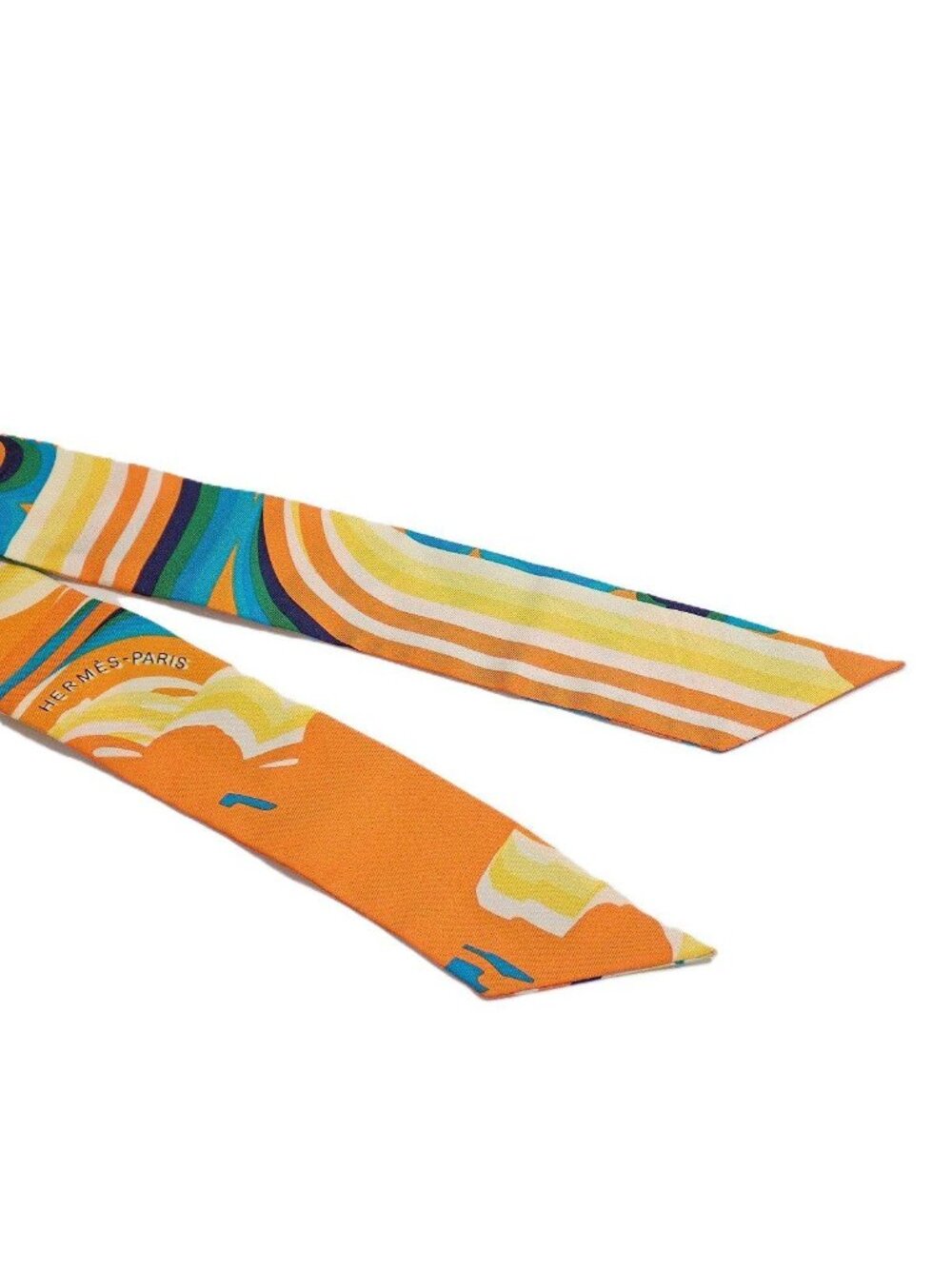 Hermes Scarf Orange - Picture 4 of 10